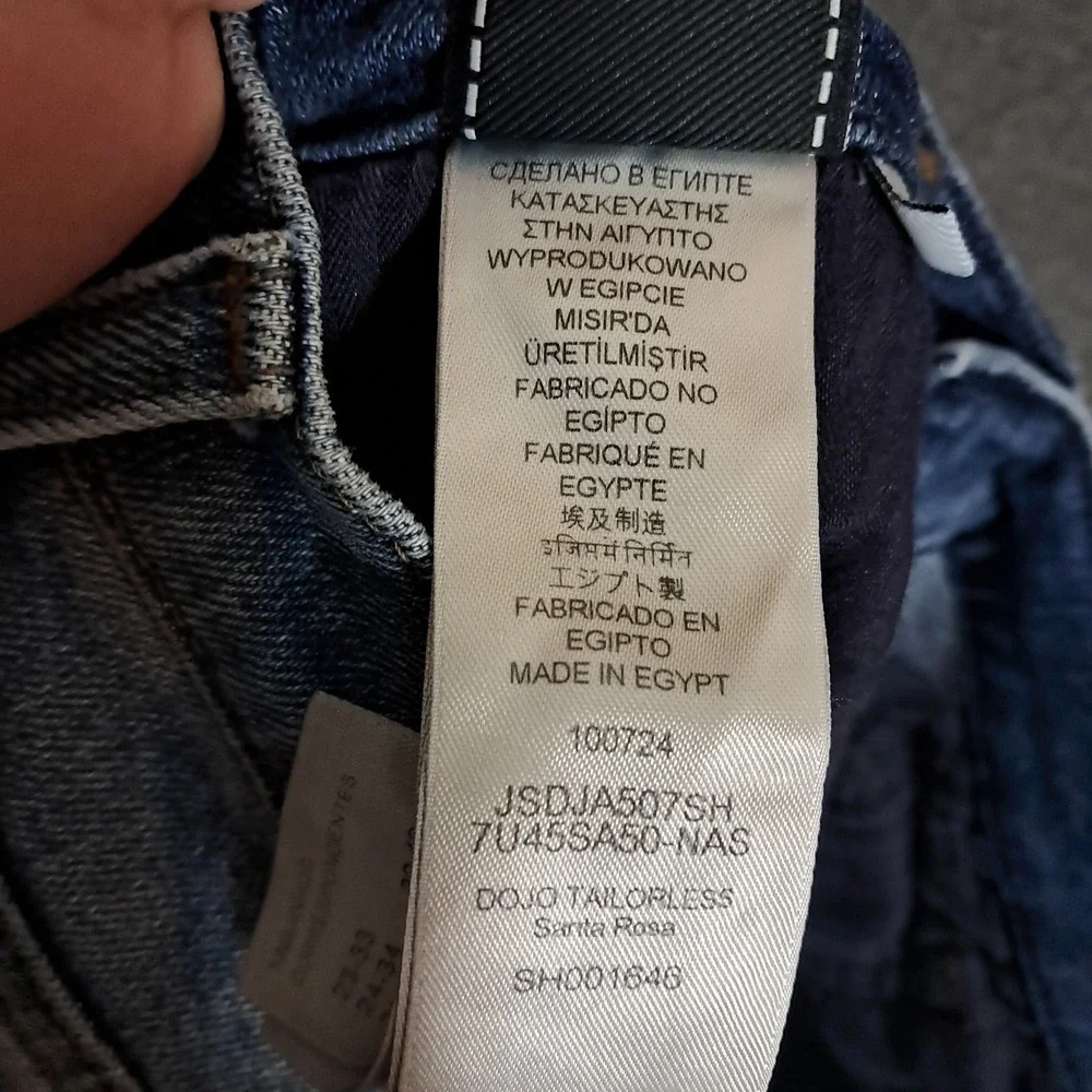 7 For All Mankind Dojo Tailorless Jeans 27 Embroidered Y2K Flared Santa Rosa - Picture 11 of 14